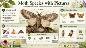 Moths Examples Moth Species with Pictures: A Beginner-Friendly Guide to Common Moths