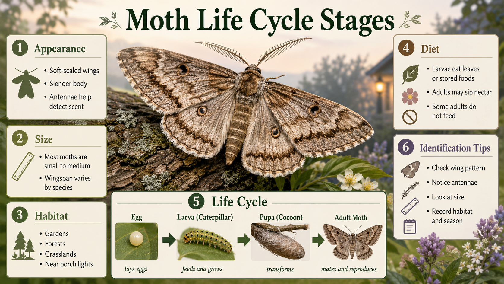 moth life cycle stages
