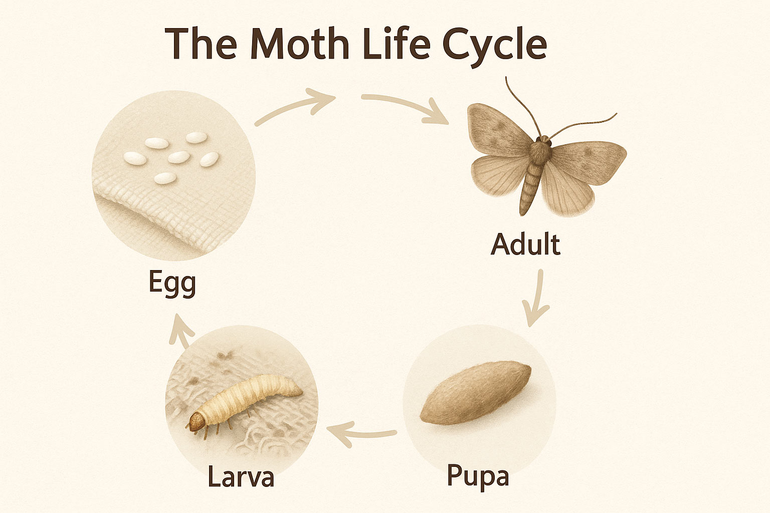 moth life cycle stages